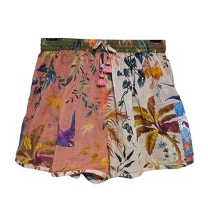Zimmermann Tropicana Floral Print Cotton Short Size 6